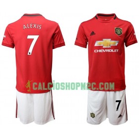 Manchester United Alexis 7 Bambino Maglia Prima 2019/2020 Manica Corta (+ Pantaloncini)